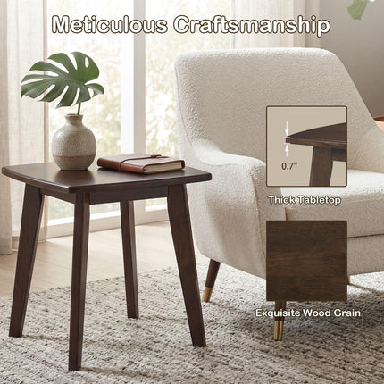 Dreamade Modern Square Side Table Set of 1/2