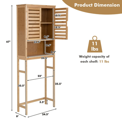 Dreamade Over-The-Toilet Storage Cabinet