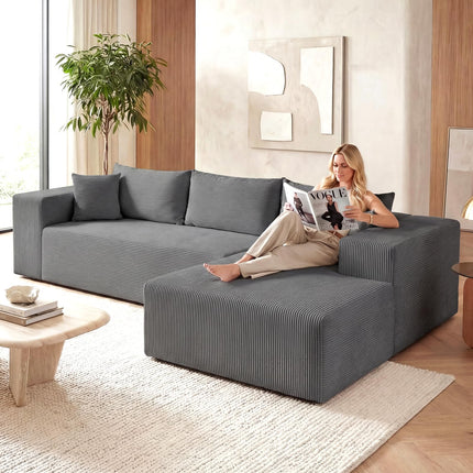 Dreamade 110.5" Modular Sectional Sofa for Bedroom & Living