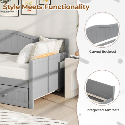 Dreamade Twin Daybed with Trundle