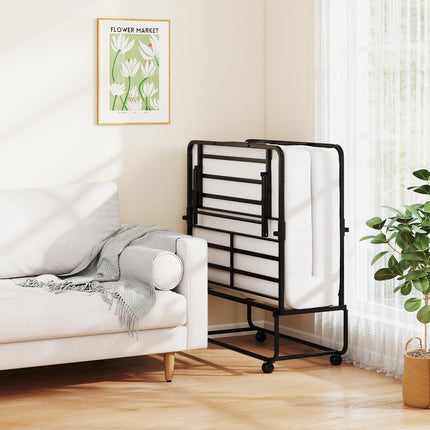 Dreamade Twin Folding Bed Frame with Mattress