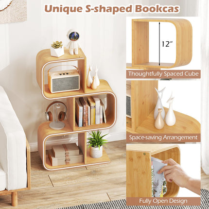 Dreamade S Shaped Bookcase