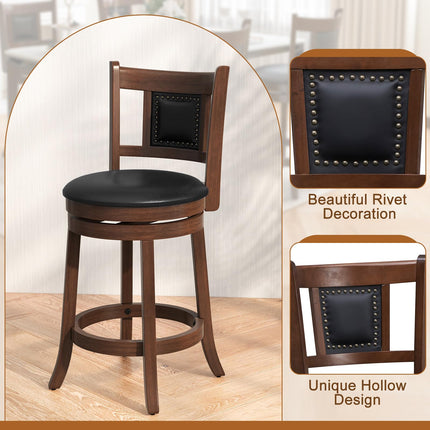 Dreamade Swivel Bar Stools Set