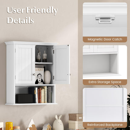Dreamade Wall Mounted Medicine Cabinets - Above Toilet Bathroom Cabinet with Adjustable Shelf