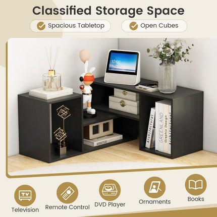 Dreamade Bookshelf TV Stand for TVs up to 55"
