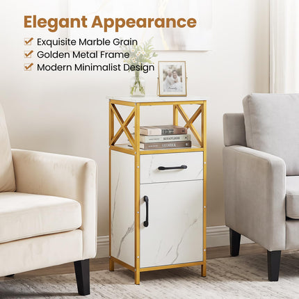 Dreamade Bathroom Storage Cabinet with Drawer