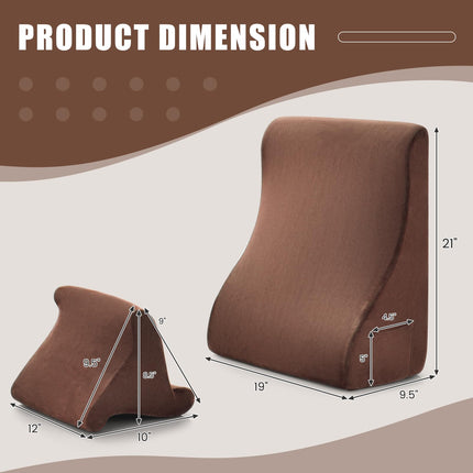 Dreamade Bed Wedge Pillow for Sleeping, 7.5 Inch Triangle Pillow Wedge for Neck Back Leg Support