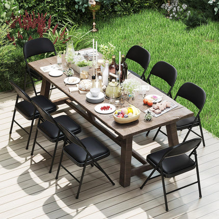 Dreamade Portable Party Chairs with Metal Frame