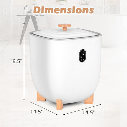 Dreamade 25L Towel Warmer Bucket - Electric Towel Heater for Bathroom, 2 Temperature Settings, 20-60 Timer
