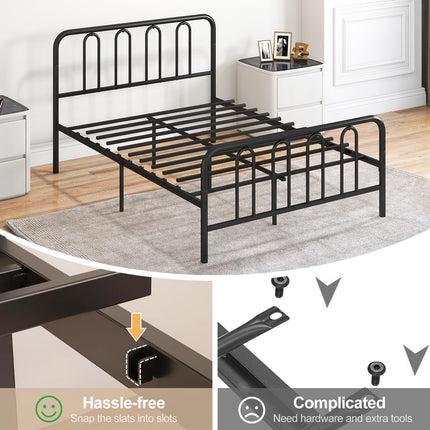 Dreamade Full/Queen/King Size Bed Frame with Headboard