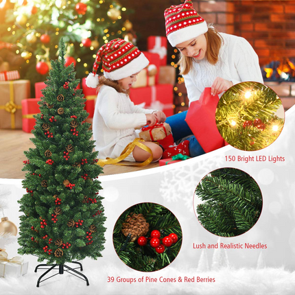 Dreamade Pre-Lit Pencil Christmas Tree - DreamadeUS