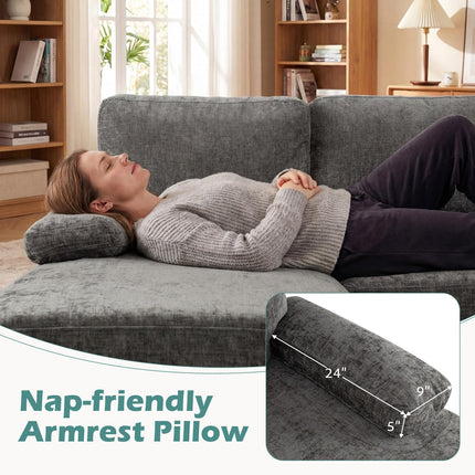 Dreamade Sectional Couch for Living Room U-Shaped Sofa