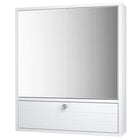 Dreamade Bathroom Cabinet Wall Mounted Mirrored Storage Organizer