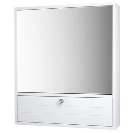 Dreamade Bathroom Cabinet Wall Mounted Mirrored Storage Organizer
