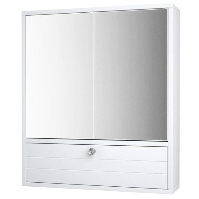 Dreamade Bathroom Cabinet Wall Mounted Mirrored Storage Organizer