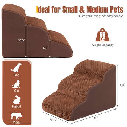 Dreamade Dog Ramp Stairs for Bed