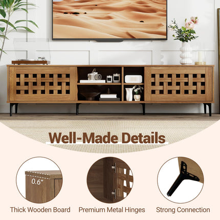 Dreamade Mid Century Modern TV Stand for 60-80 Inch TV