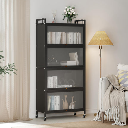 Dreamade 5-Tier Kitchen Storage Cabinet, Freestanding Metal Baker's Rack
