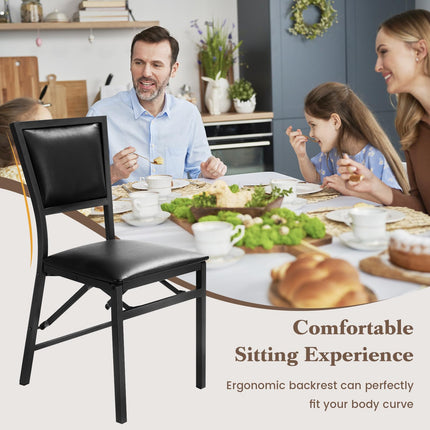 Metal Folding Chair Dining Chairs Home Restaurant Furniture - Dreamade