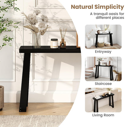 Dreamade Narrow Long Console Table Behind The Couch