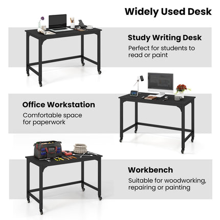 Dreamade 48" Rolling Computer Desk