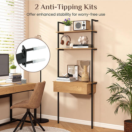 Dreamade 4-Tier Ladder Bookshelf for Living Room