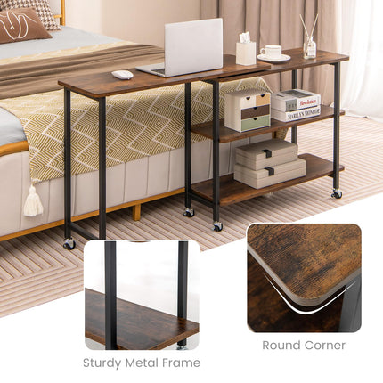 Dreamade 360° Free Rotating Sofa Side Table