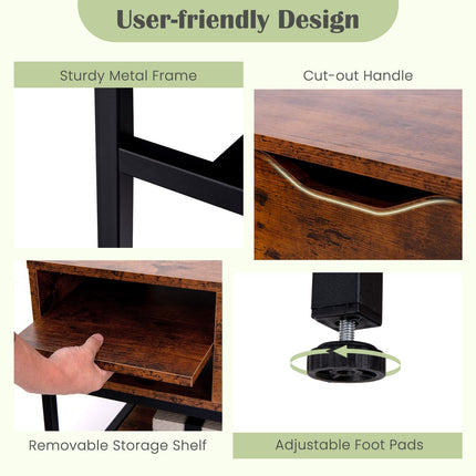 Dreamade Lift Top Coffee Table, Coffee Table with Storage Shelf and Hidden Compartment