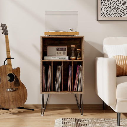 Dreamade Record Player Stand with Charging Station