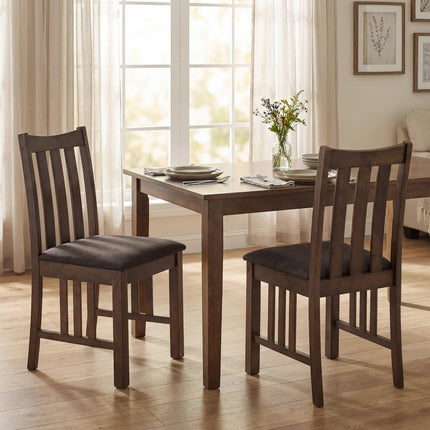 Dreamade Rubber Wood Dining Chairs with Upholstered Cushioned Seat (2/4)