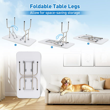 Dreamade 47'' Dog Grooming Table with Adjustable Arm & 2 Nooses
