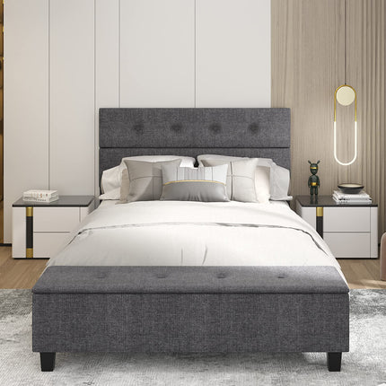 Bed Frame with Ottoman Storage - Dreamade
