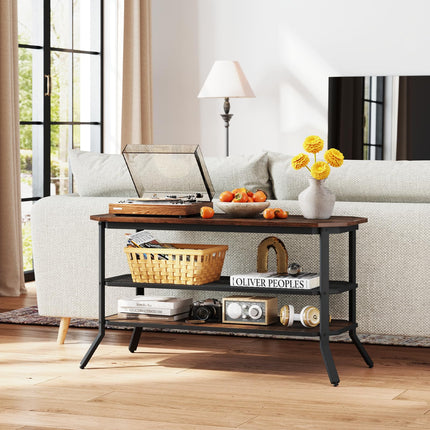 Dreamade TV Stand 3 Tier Industrial Entertainment Center