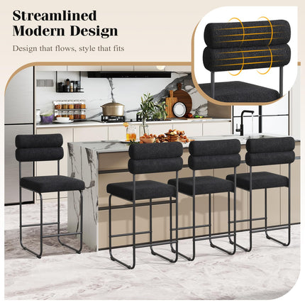 Dreamade 26" Counter Height Bar Stools Set of 2/4