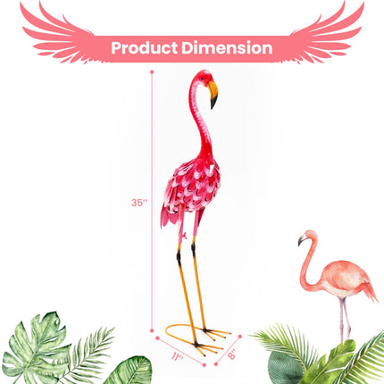 Dreamade Flamingo Garden Statues Set of 2