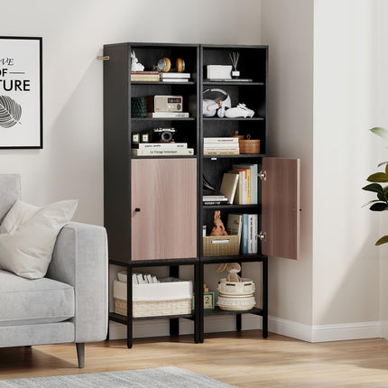 Dreamade 57” Tall Bathroom Storage Cabinet, Bathroom Floor Cabinet with Door, Adjustable Shelves & Foot Pads