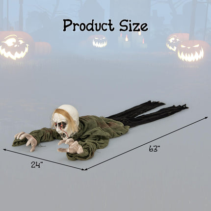 Dreamade Halloween Skeleton Groundbreaker Decoration, Sound-Actived Halloween Party Decoration