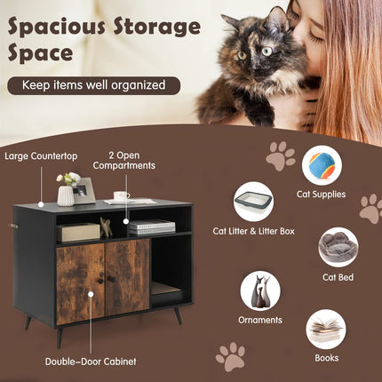 Dreamade Cat Litter Box Enclosure
