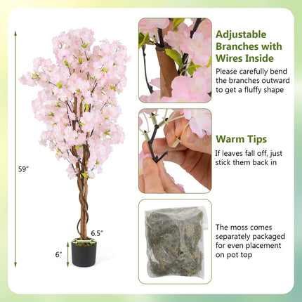Dreamade 5FT Artificial Cherry Blossom Tree