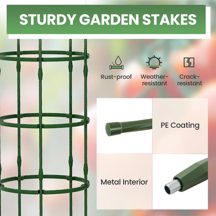 Dreamade 2 in 1 Round Trellis for Climbing Flower Vegetable Fruit