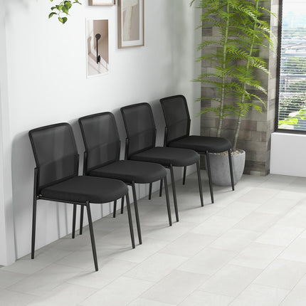 Dreamade Waiting Room Chairs - Stackable Guest Chairs w/Ergonomic Backrest