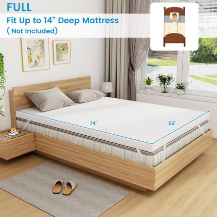 Dreamade 3 Inch Twin Memory Foam Mattress Topper, Gel Infused Topper with Removable Cover