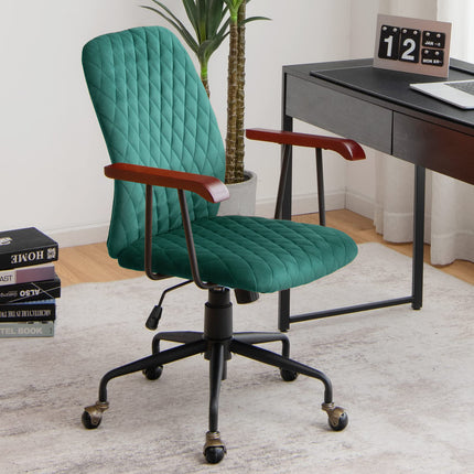 Dreamade Velvet Home Office Desk Chair
