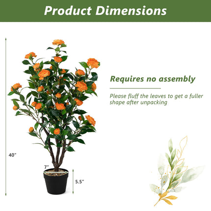 40" Artificial Camellia Tree - Dreamade