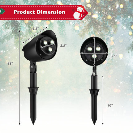 Dreamade Christmas Projector Lights Outdoor | LED Santa Claus on Sleigh Projection Lamp