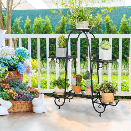 6 Tiers Metal Plant Stand Flower Pots Holder