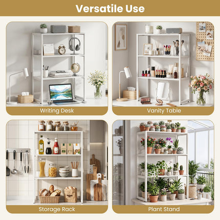Dreamade Desktop Bookshelf for Home Office Kitchen Dorm (1/2)