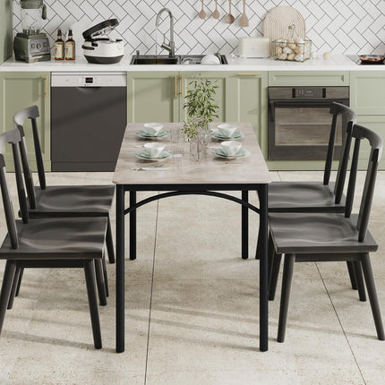 Dreamade Dining Table with Large Faux Marble Tabletop