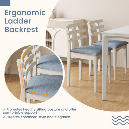 Dreamade Wooden Dining Chairs Set