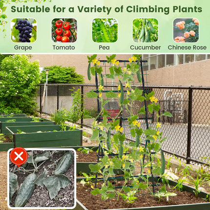 Dreamade Cucumber Trellis, Trellis for Climbing Plants Outdoor